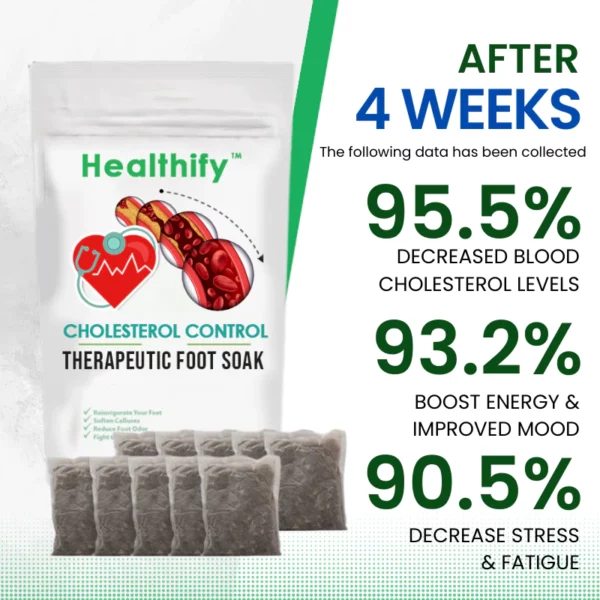 Healthify™ Холестеринді бақылауға арналған емдік аяқ суы