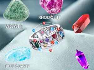 HeathCryt™ Magnetic Pole Detox Slimming Fashion Crystal Ionx Ring