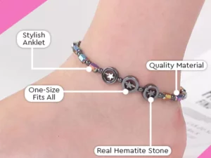 Hematite Magnet Therapy Anklet