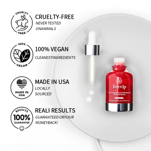 Itervlp™ Cebada Oligopéptido-1 Esencia de pel antiengurras e reafirmante