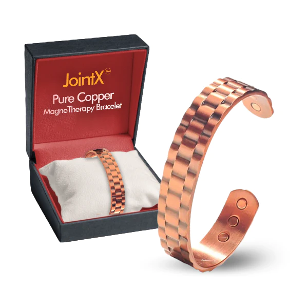 JointX™ таза жезден жасалган магнетерапиялык браслет