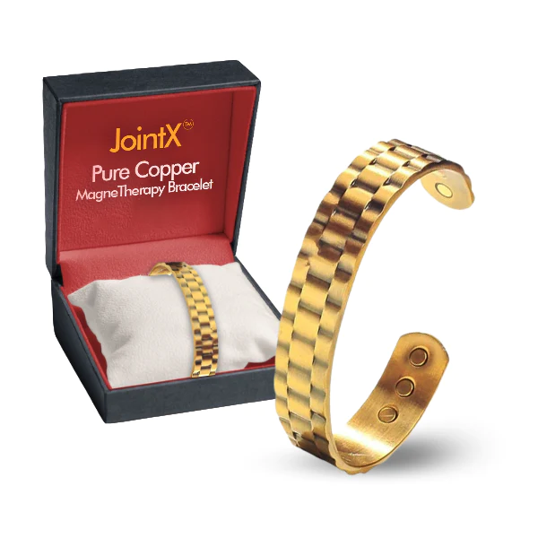 JointX™ таза жезден жасалган магнетерапиялык браслет