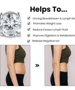 Konix DiamondCut LymphDetox Magnetherapy Earrings