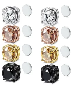 Konix DiamondCut LymphDetox Magnetherapy Earrings