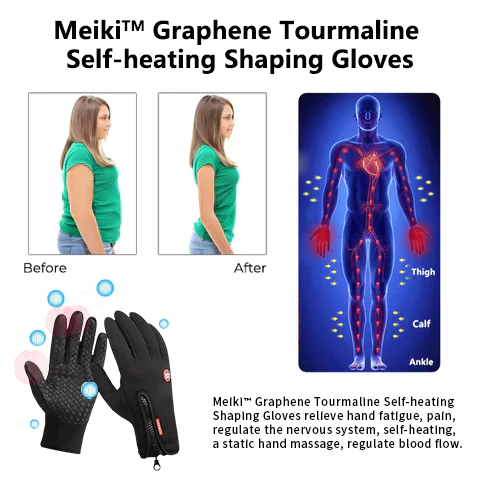 Luvas moldeadoras de turmalina de grafeno Meiki™