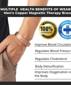 Men's Copper Magnetic Therapy Bracelet