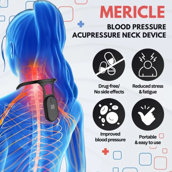 Dispositivo de acupresión para el cuello de la presión arterial Mericle™