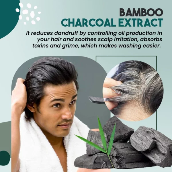 MidnightMane™ Rambut Darkening Charcoal Shampoo Bar