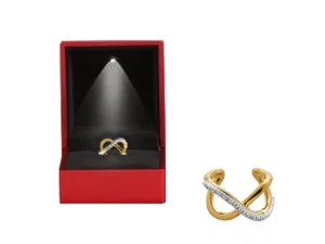 Monica Vinader Geometric Interlaced Germanium Stone Earrings