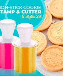 Non-Stick Cookie Stamp & Cutter Set