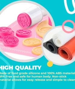 Non-Stick Cookie Stamp & Cutter Set