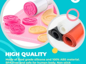 Non-Stick Cookie Stamp & Cutter Set