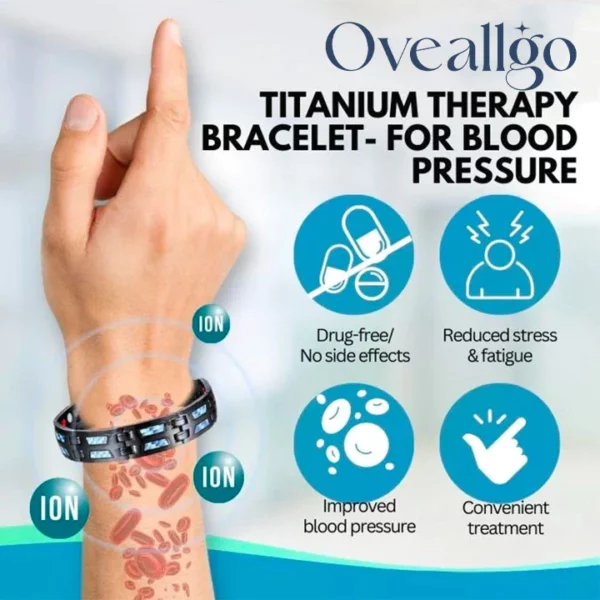 Oveallgo™ टायटॅनियम थेरपी ब्रेसलेट