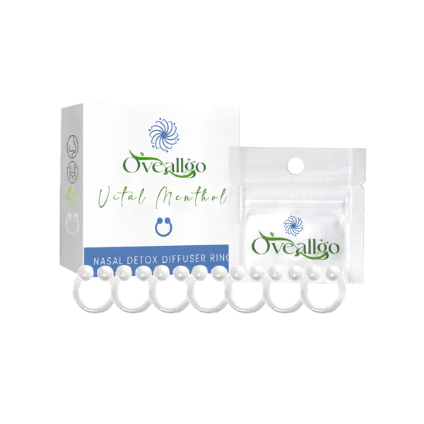 Anillo difusor de desintoxicación nasal Oveallgo™ Vital Menthol