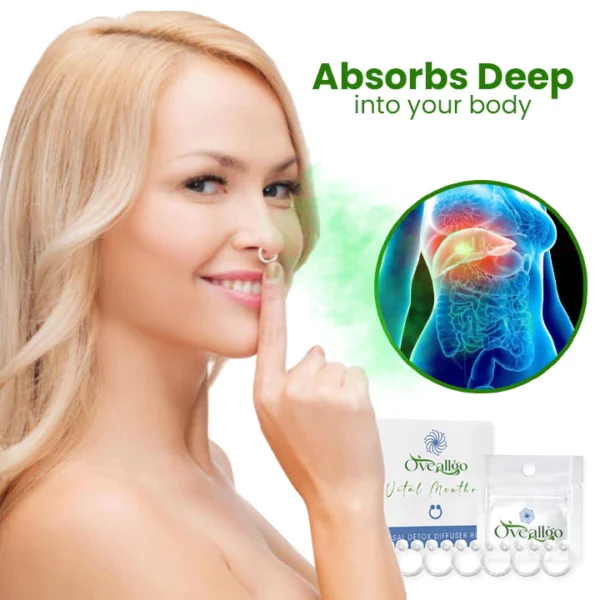 Anillo difusor de desintoxicación nasal Oveallgo™ Vital Menthol