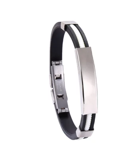 Oveallgo™ Apus Ion Therapeutic Lympunclog Titanium Wristband