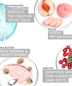 Oveallgo™ Peach Exfoliating Smooth Body Scrub