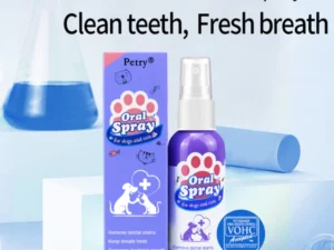 Petry® Teeth Cleaning Spray for Dogs & Cats, Eliminate Bad Breath, Targets Tartar & Plaque, Without Brushing
