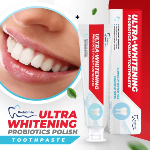 ProbiSmile™ Ultra-Whitening Probiotics Polish tshuaj txhuam hniav