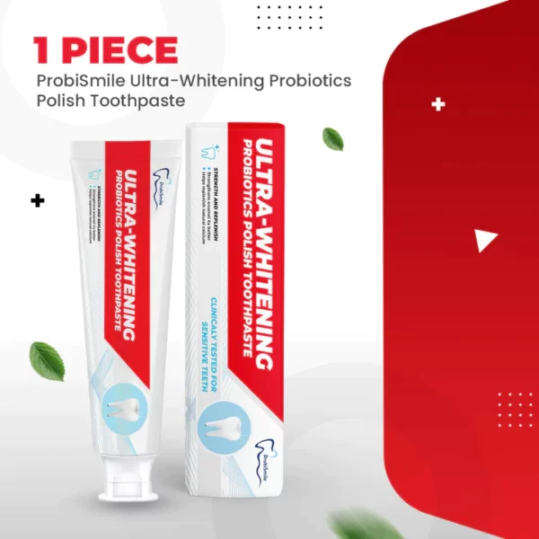 Dentifrice polissant aux probiotiques ultra-blanchissant ProbiSmile™