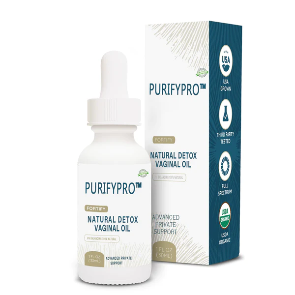 PurifyPro™ Natural Detoxification Vaginal Itch Kuyimitsa & Kulimbitsa ndi Pinki Drops