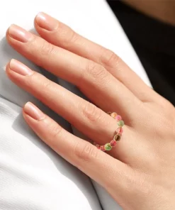 RE SLIM Ruban Tourmaline Force Gold Ring