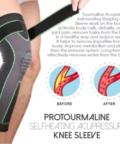 Alternative view of Ricpind ProTourmaline SelfHeating AcupressureKnee Sleeve