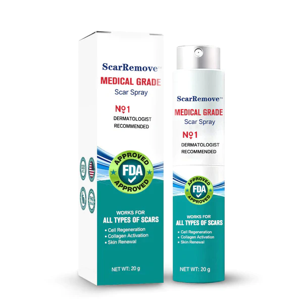 ScarRemove™ To ti ni ilọsiwaju Scar Spray Fun Gbogbo Orisi ti aleebu - Paapaa Awọn aleebu Irorẹ, Awọn aleebu iṣẹ-abẹ ati Awọn ami Nara