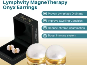 ShapeUp™ Lymphvity MagneTherapy Onyx Earrings