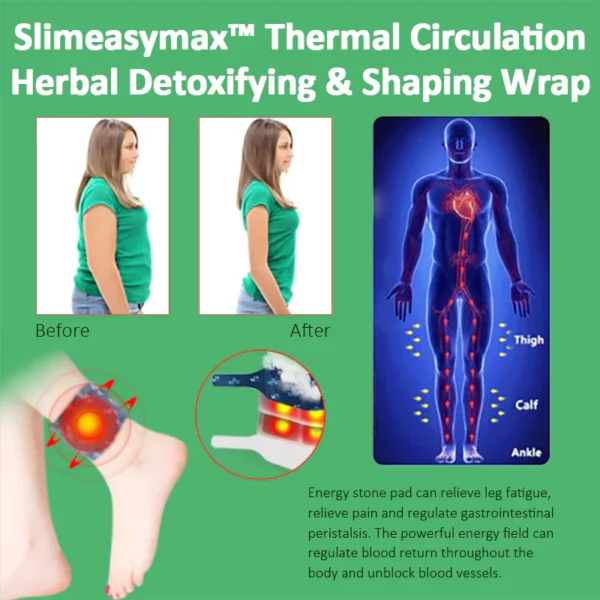 Slimeasymax™ تھرمل سرکولیشن ہربل ڈیٹوکسفائنگ اور شیپنگ ریپ