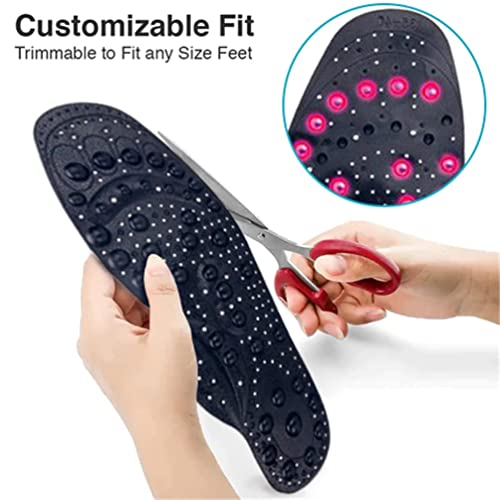 Softsole™ Far infrared Tourmaline அக்குபிரஷர் மசாஜ் கால் வலி நிவாரண ஆர்தோடிக் இன்சோல்கள்