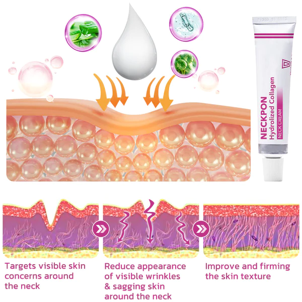 西班牙 NECKPON Hydrolisiertes Kollagen Halscreme