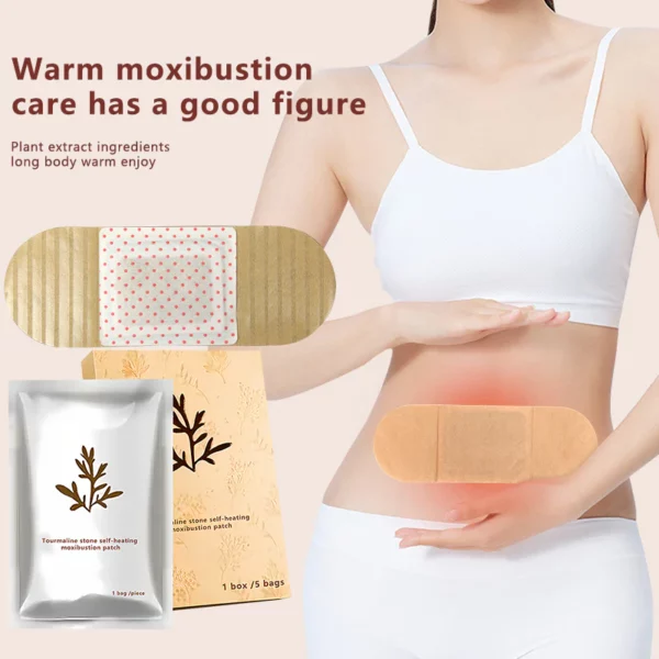 Tourmaline self-heating moxibustion patch