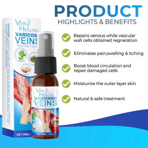 Spray de tratamiento de venas varicosas Veinhealing