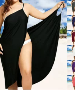 Rochie de mătase lejeră de plajă pentru femei