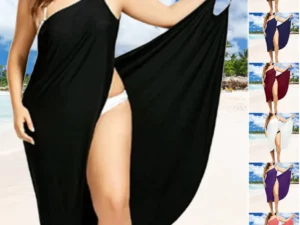Women Beach Loose Casual Silk Dress