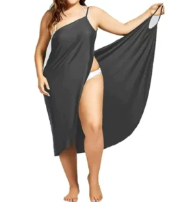 Women Beach Loose Casual Silk Dress