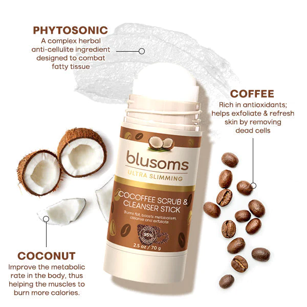 Blusoms™ Cacao Coffee Scrub & Cleanser stick - Image 3