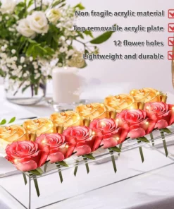 Clear Acrylic Flower Vase