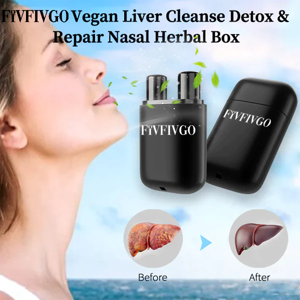 Fivfivgo™ Vegane Leberreinigungs-Entgiftungs und Nasen-Kräuterbox zur Reparatur