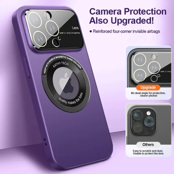 Frosted Magnetic Attraction Case Cover For iPhone