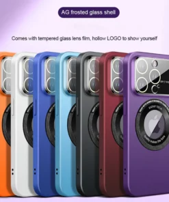 Alternative view of Frosted Magnetic Attraction Case Cover For iPhone