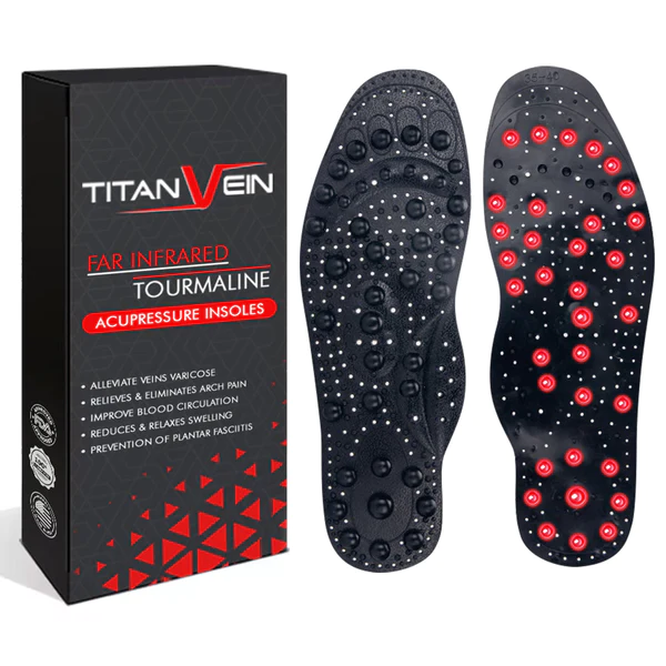 GFOUK ™ TitanVein Far Infrared Tourmaline Acupressure Insoles