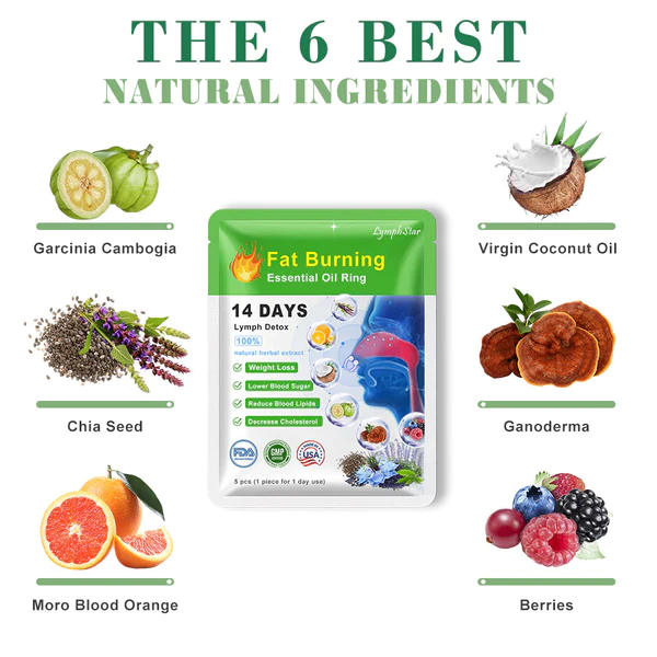 LymphStar Body Detox & Fat Burn Liver and Lung Cleanse Essential Oil Nose Ring