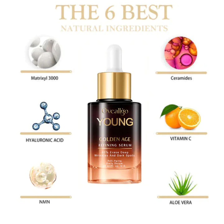 Oveallgo™ YOUNG Golden Age Refining Anti-Aging Serum Pro