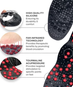 Alternative view of Ricpind VeinReduce Tourmaline FarInfrared AucpressureInsoles