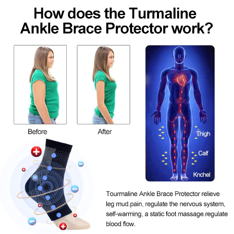 Tourmaline Self-heating Body Shaping Ankle Brace - Image 3