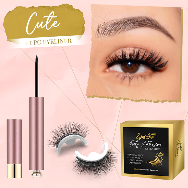 flysmus™ EyesLux Wiederverwendbare selbstklebende Wimpern - Image 5