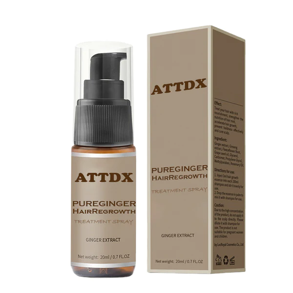 ATTDX PureGinger HairRegrowth hoitosuihke