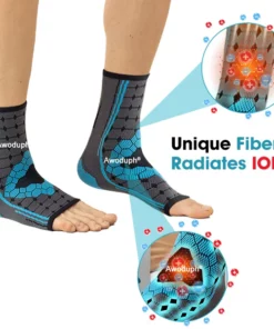 Alternative view of Awoduph™ Tourmaline Ionic Ankle Body Sculpting Socks